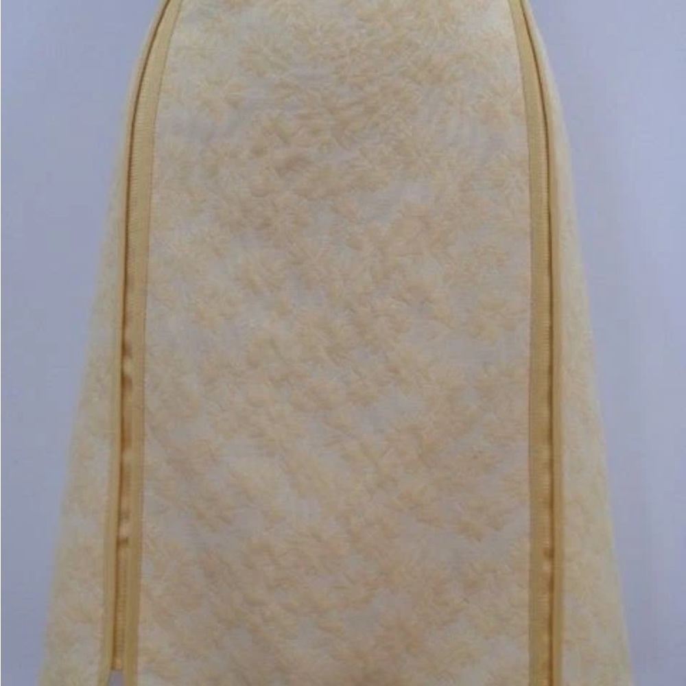 Bandolino Yellow Floral A-Line Skirt